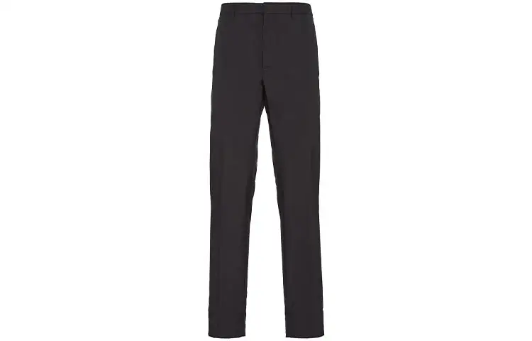 PRADA Casual Pants Men's Black Moderate Straight Fit Pants
