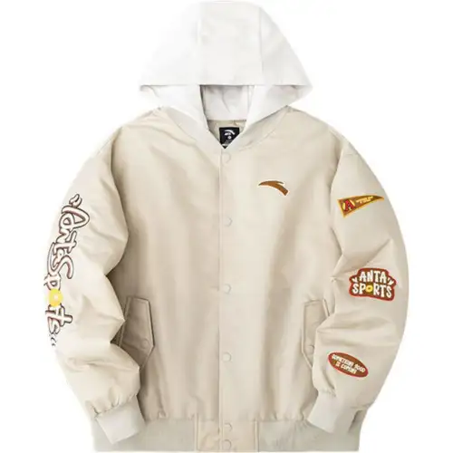 Anta Life Collection Puffer Jacket Unisex Nude Khaki