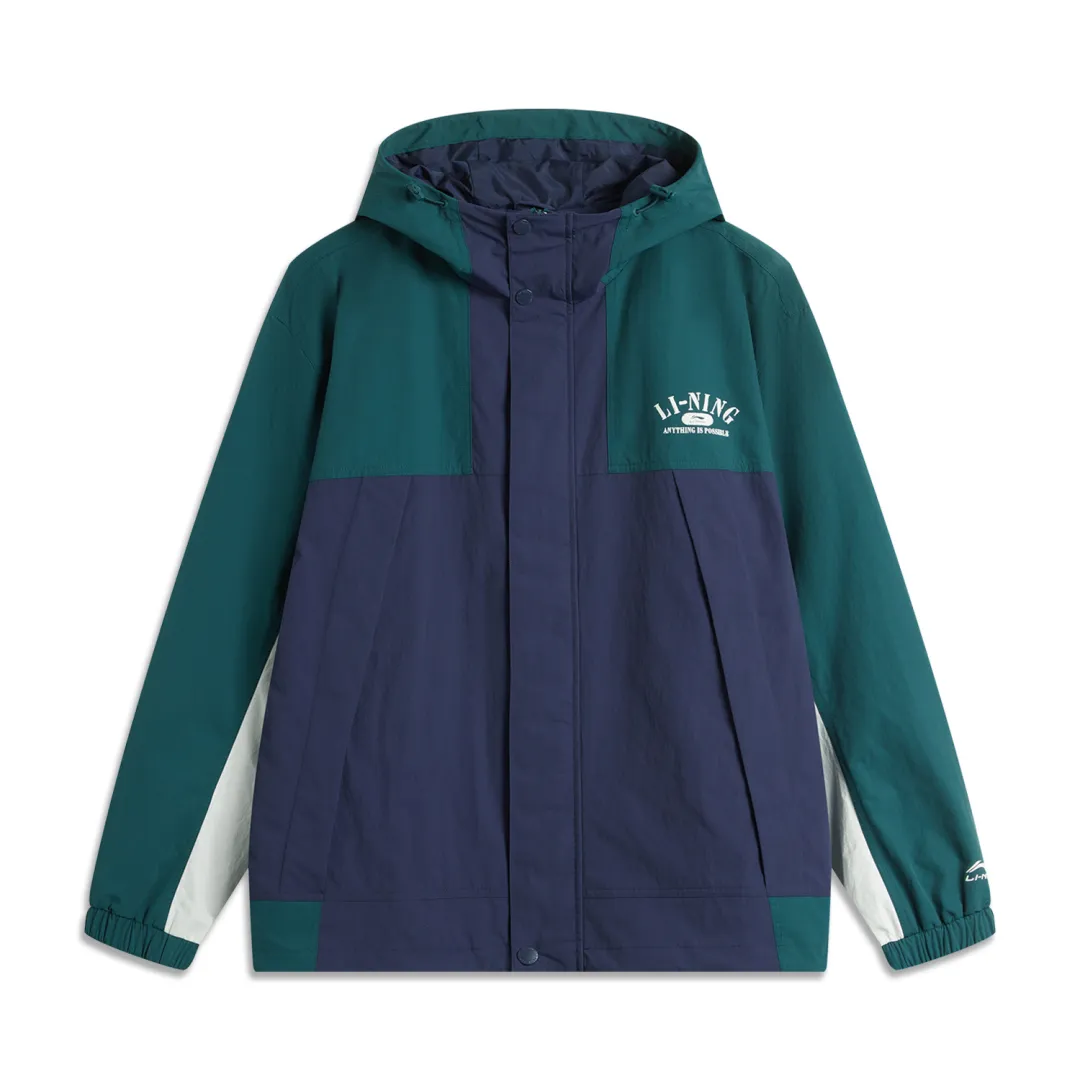 Li Ning Lotus Leaf Trench Coat Unisex Mirror Blue/Dark Ship Blue/Ecru