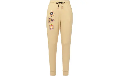 Jordan Flight MVP Knitted Sweatpants Men's Sesame Brown Moderate Cuffed Pants