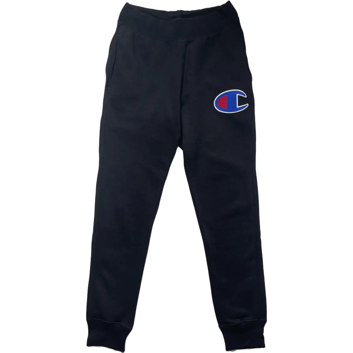 Champion Brand Logo Print Elastic Cuff Thickened And Fleece Lined Knitted Sweatpants Unisex