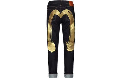 EVISU Jeans Men's Denim Blue Moderate Straight Fit Pants