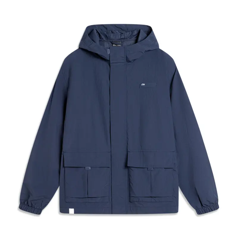 Li Ning Sports Life Collection Trench Coat Men's Dark Iris Blue