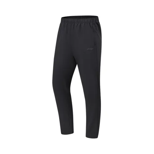 Li Ning Fitness Series Knitted Sweatpants Men's Black