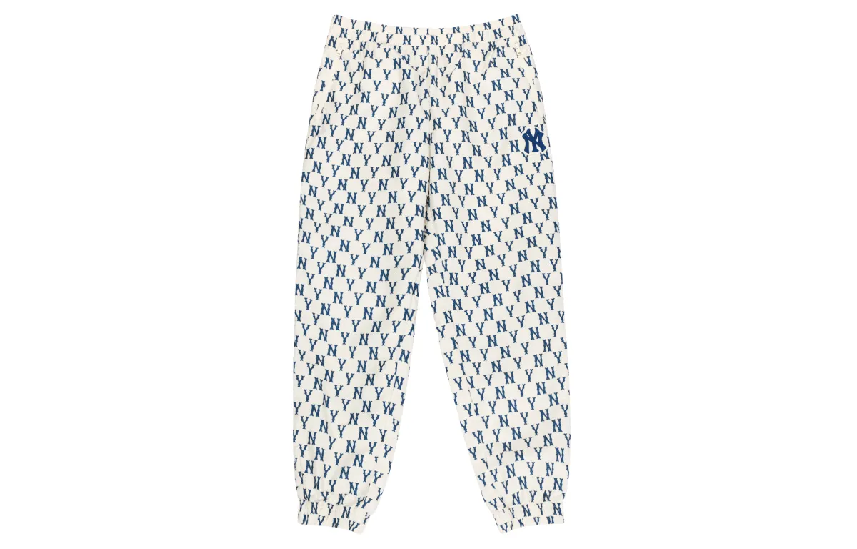 MLB Knitted Sweatpants Unisex Cream