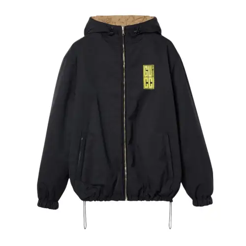 GUCCI Puffer Jacket Men's Dark Blue