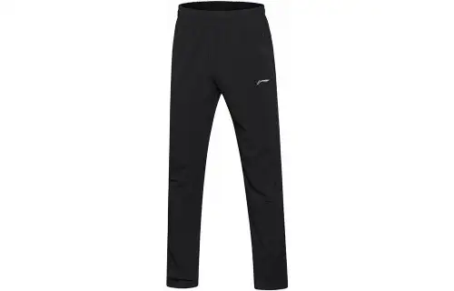 Li Ning Knitted Sweatpants Men's Black Moderate Slim Fit Pants