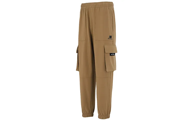 New Balance Casual Pants Men's Khaki Thickened Cuffed Pants