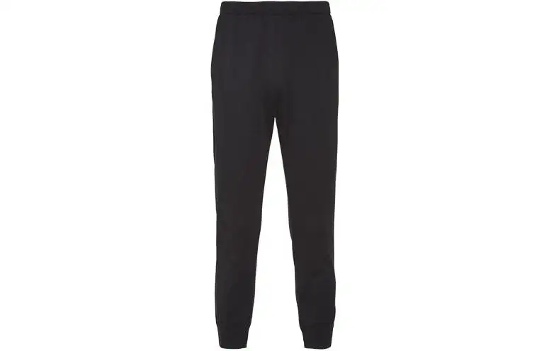 PRADA Casual Pants Men's Black Moderate Cuffed Pants