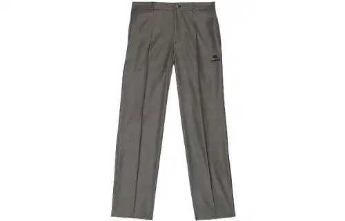 Balenciaga Casual Pants Men's Gray Moderate Straight Fit Pants