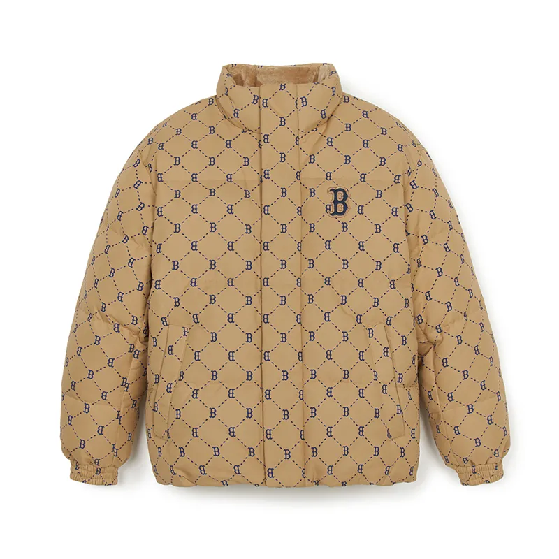 MLB Basic Boston Red Sox Down Jacket Unisex Light Beige