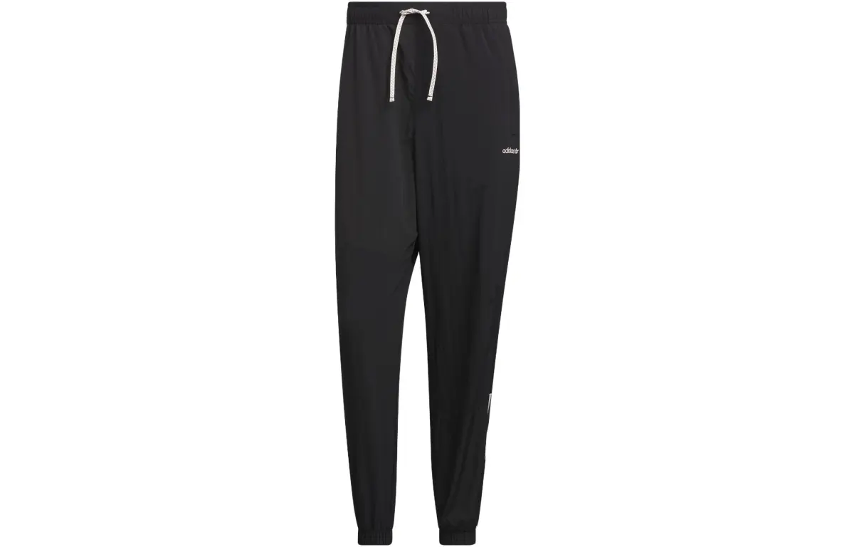Adidas Originals Knitted Sweatpants Men's Black Moderate Cuffed Pants