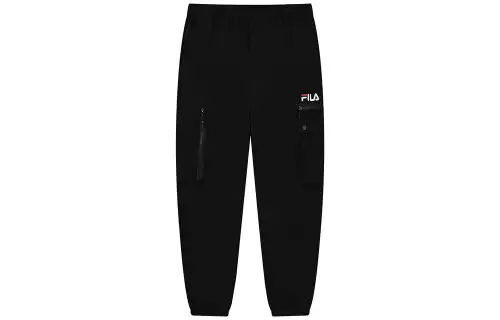 FILA Casual Pants Men's Black Moderate Cuffed Pants