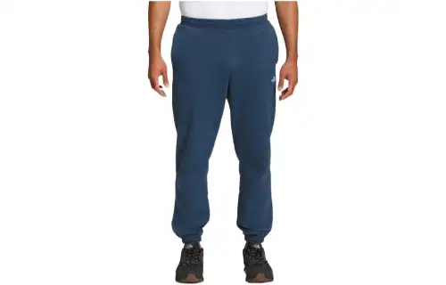 THE NORTH FACE Knitted Sweatpants Men's Blue Moderate Cuffed Pants