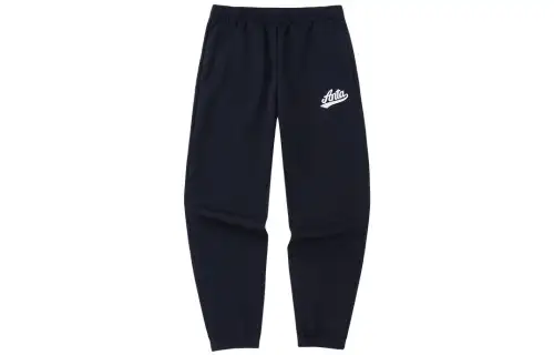 ANTA Life Collection Knitted Sweatpants Men's Black Moderate Cuffed Pants