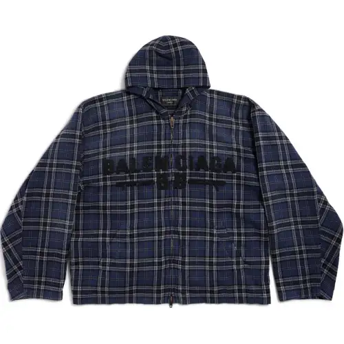 Balenciaga SS25 Jackets & Coats Regular Fit Men's Marine Blue