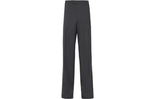 PRADA Casual Pants Men's Slate Gray Moderate Wide Leg Pants