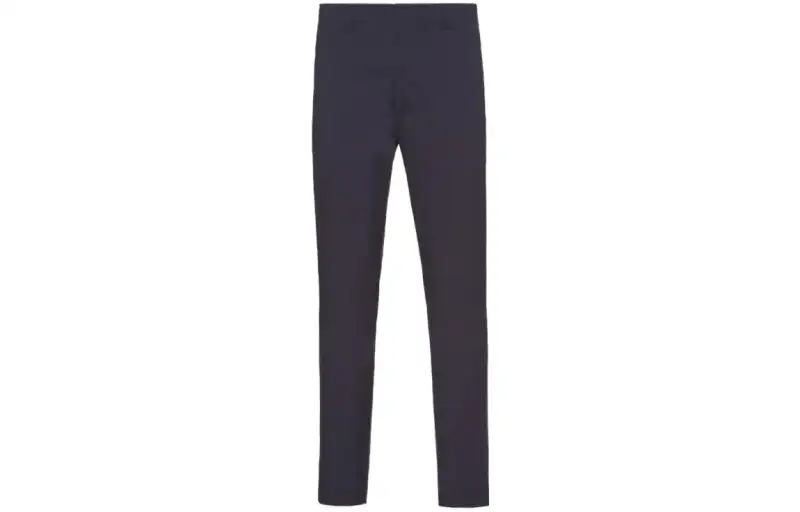 PRADA Casual Pants Men's Navy Blue Moderate Straight Fit Pants