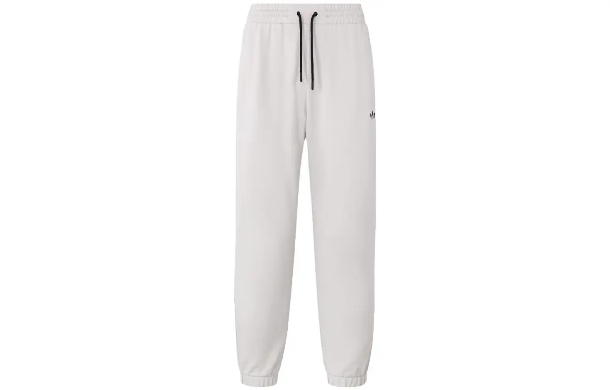 Adidas Originals Knitted Sweatpants Men's Mica Powder Moderate Cuffed Pants