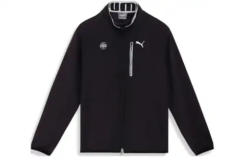 PUMA Jackets Men's Black Stand Collar Moderate Other