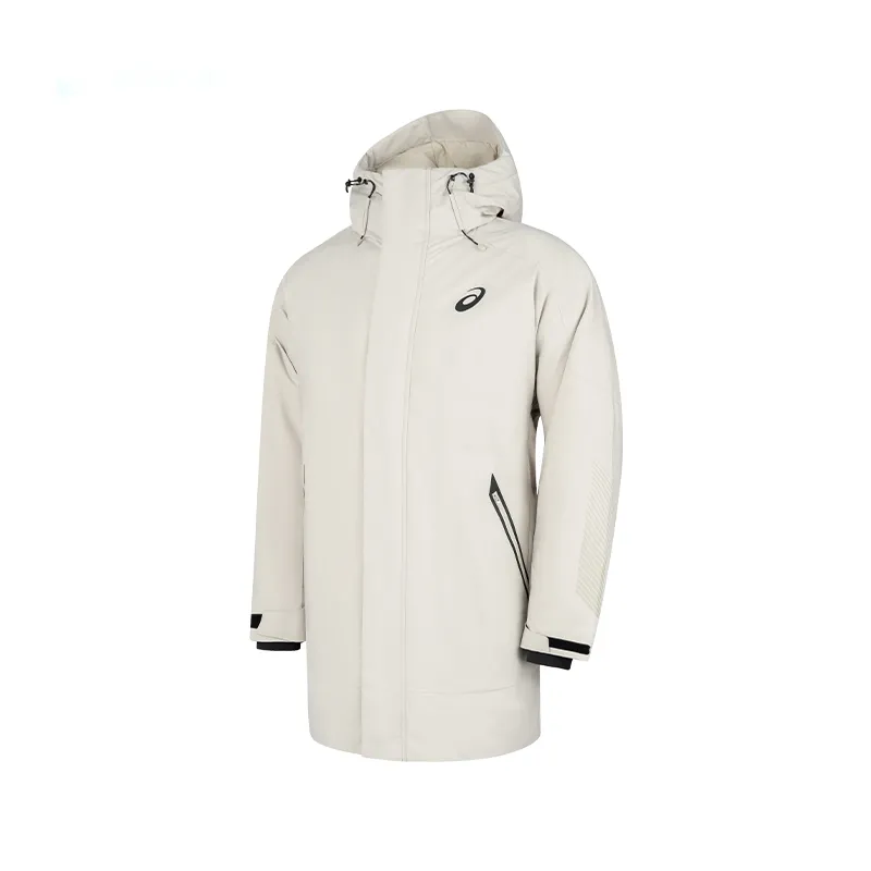 Asics Down Jacket Men's Gray Green