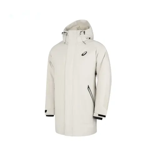 Asics Down Jacket Men's Gray Green