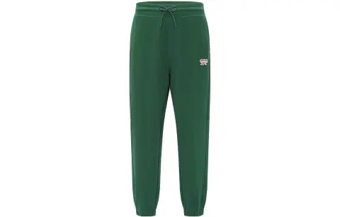 Reebok Knitted Sweatpants Unisex Dark Green Moderate Cuffed Pants