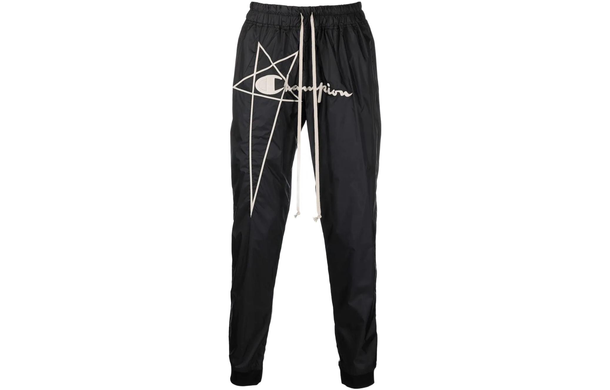 RICK OWENS X Champion SS22 Logo Embroidered Drawstring Pants