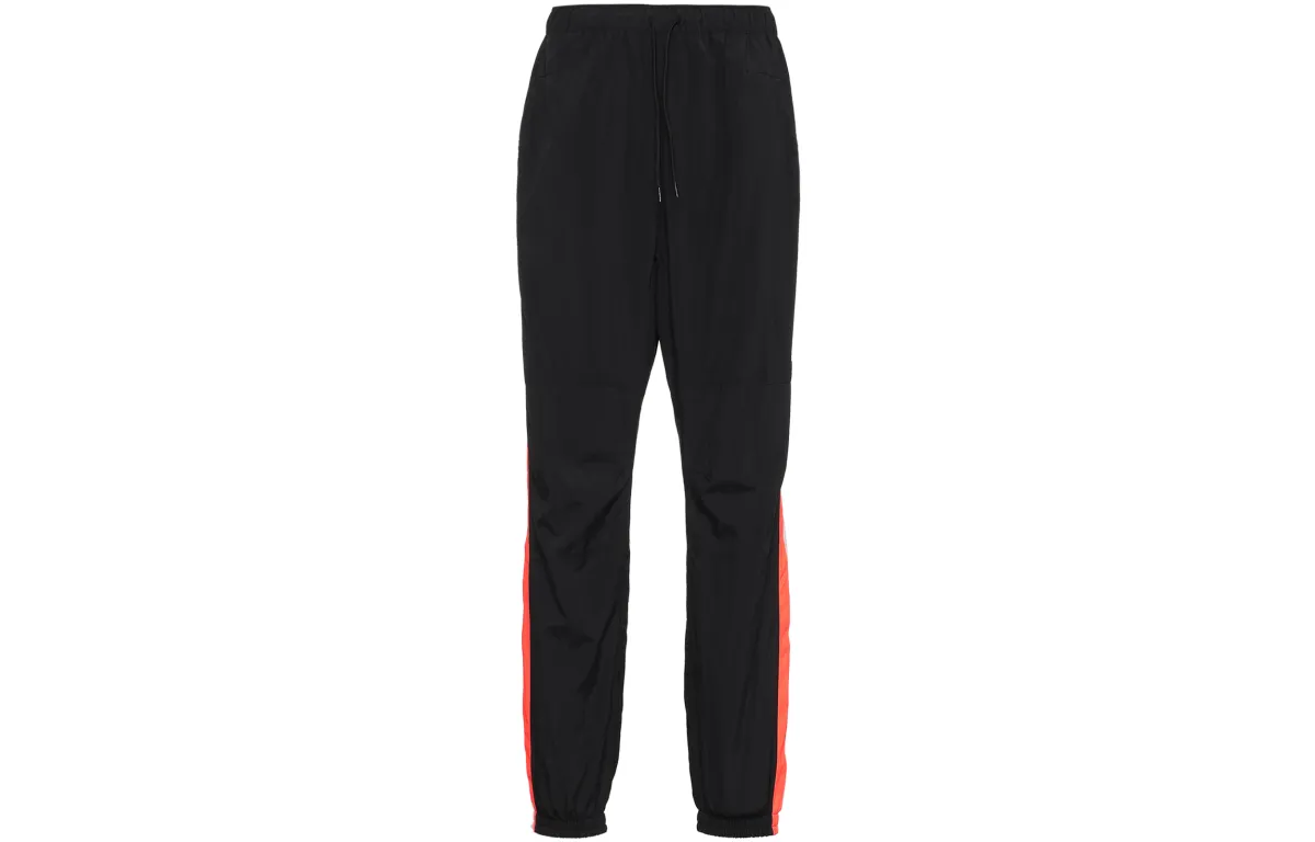 Adidas Knitted Sweatpants Men's Black Moderate Cuffed Pants