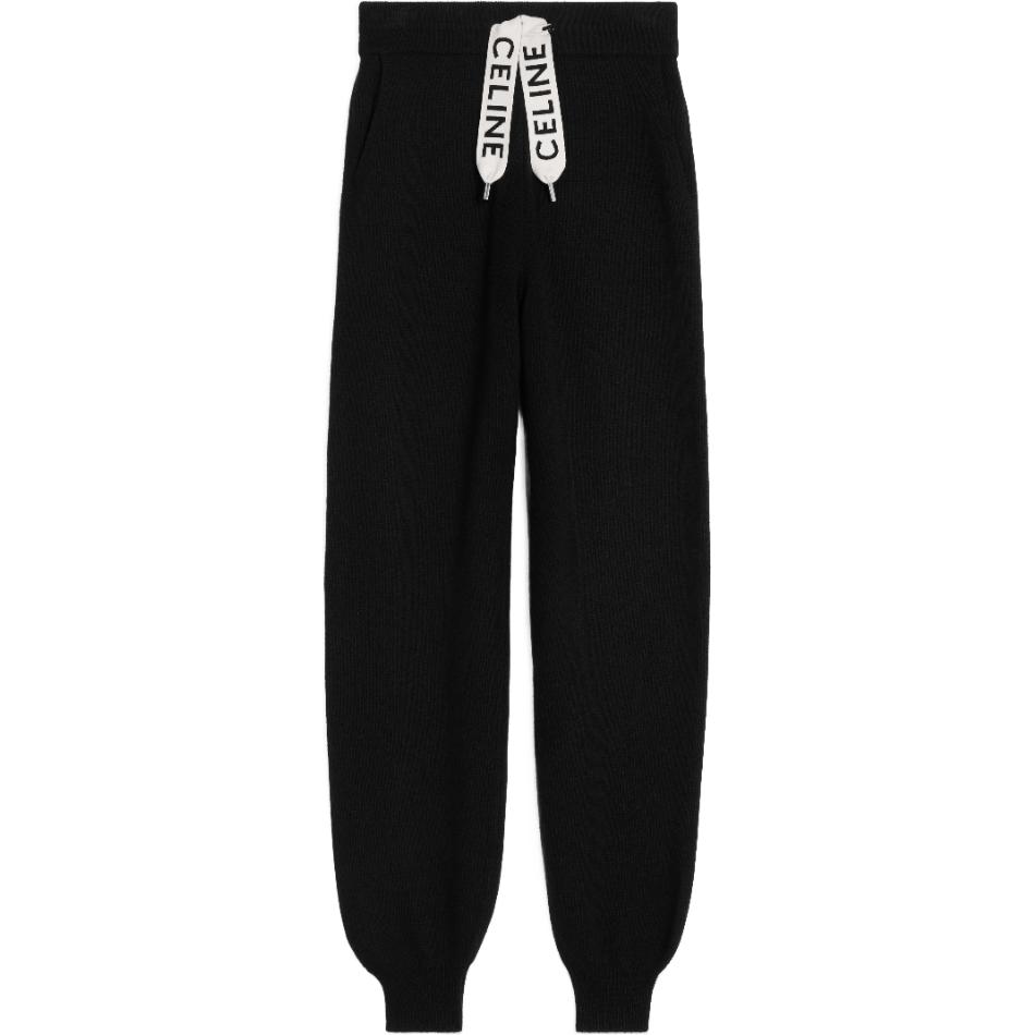 CELINE DYSFUNCTIONAL BAUHAUS Men's Collections FW22 Knitted Sweatpants Men's Black