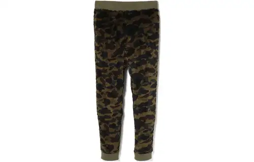 A BATHING APE Knitted Sweatpants Men's Green GRX Moderate Straight Fit Pants