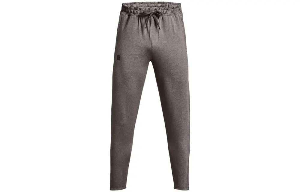 Under Armour Knitted Sweatpants Men's Brown Moderate Slim Fit Pants