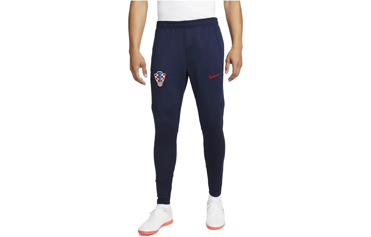 Nike Knitted Sweatpants Men's Dark Blue Moderate Straight Fit Pants