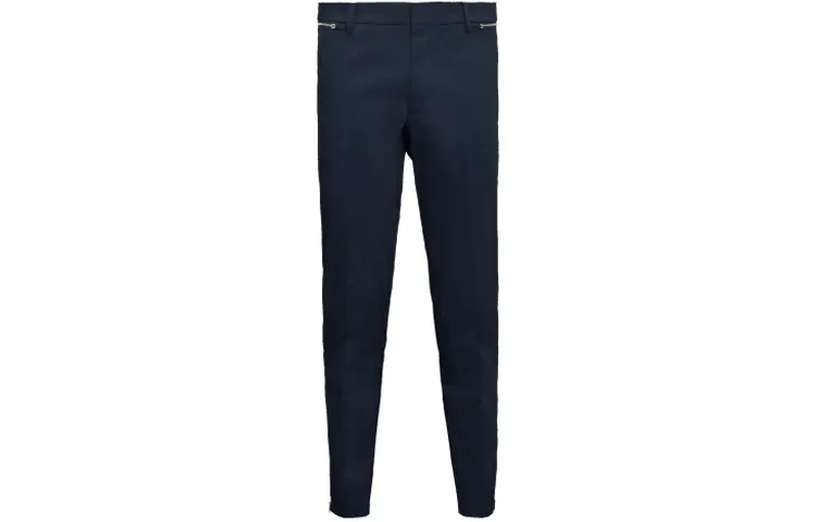 PRADA Casual Pants Men's Blue Moderate Slim Fit Pants