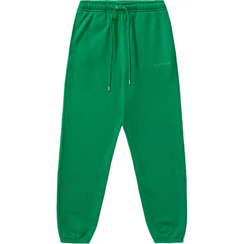 Jordan Wordmark Knitted Sweatpants Men's Green Moderate Cuffed Pants