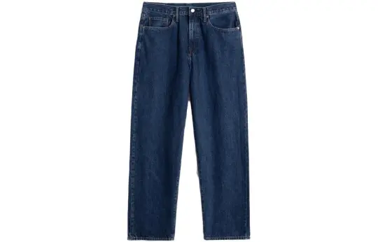 GAP Jeans Men's Dark Blue Moderate Straight Fit Pants