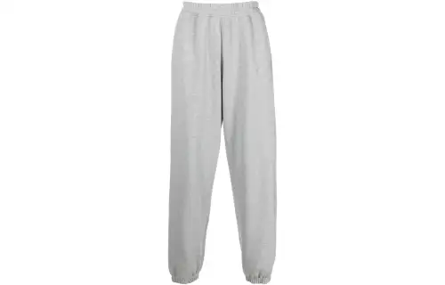 Vetements Knitted Sweatpants Unisex Gray Moderate Cuffed Pants