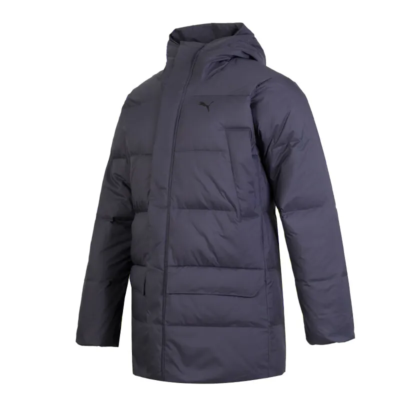 PUMA Down Jackets Men's Gray Hooded Moderate Other