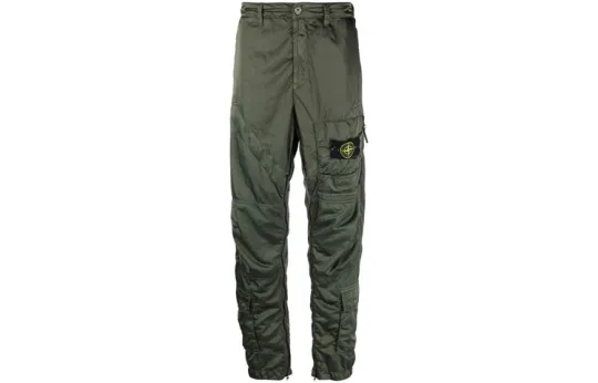 STONE ISLAND FW21 Casual Pants Men's Army Green