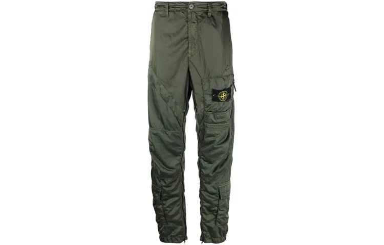 STONE ISLAND FW21 Casual Pants Men's Army Green