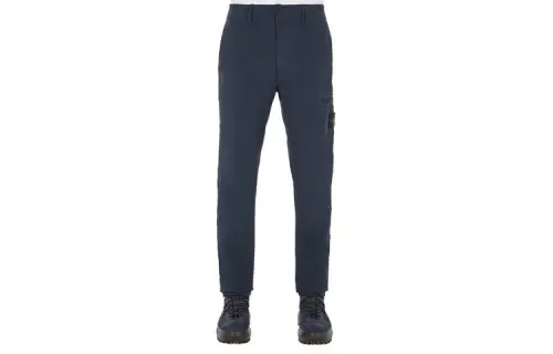 STONE ISLAND Casual Pants Men's Blue Moderate Straight Fit Pants