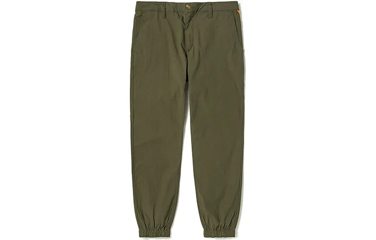 Timberland Casual Pants Men's Army Green Moderate Cuffed Pants