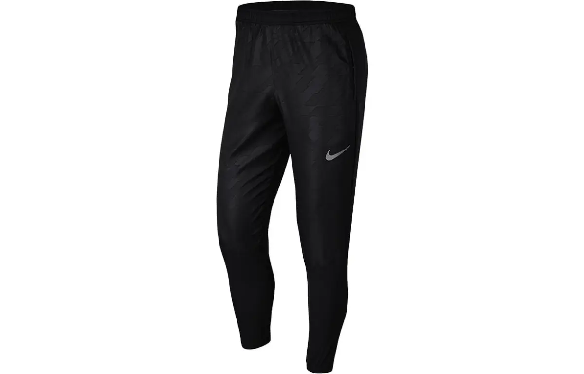 Nike Knitted Sweatpants Men's Black Moderate Skinny Pants