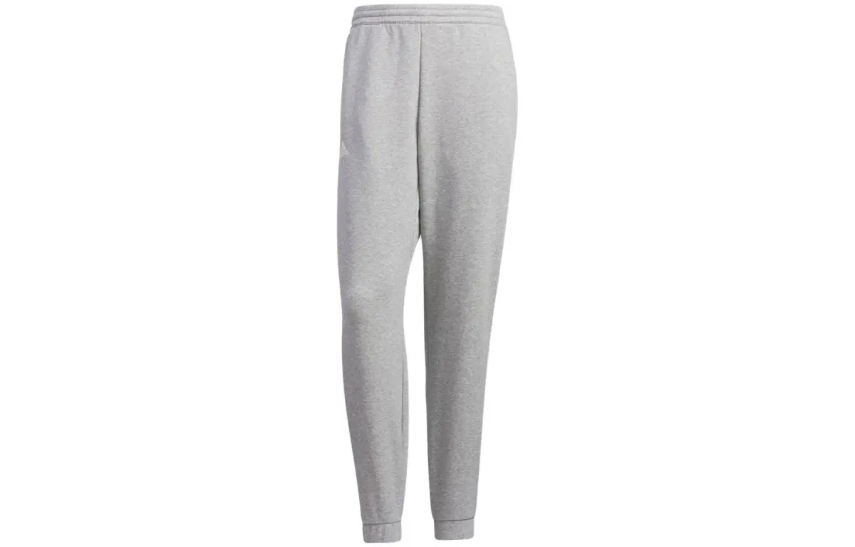 Adidas Knitted Sweatpants Unisex Gray Moderate Straight Fit Pants