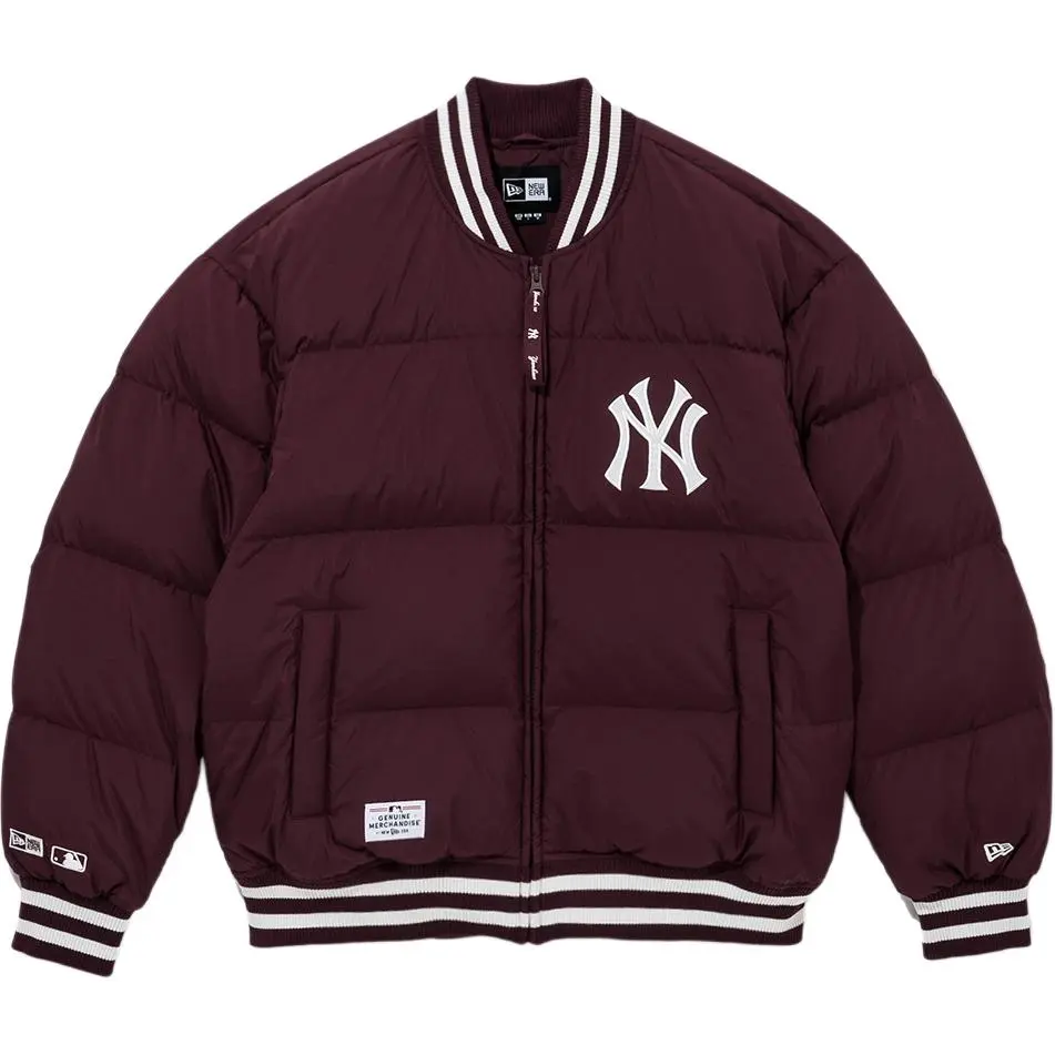 New Era FW24 Down Jacket American Unisex Burgundy