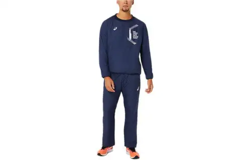 Asics Knitted Sweatpants Men's Blue