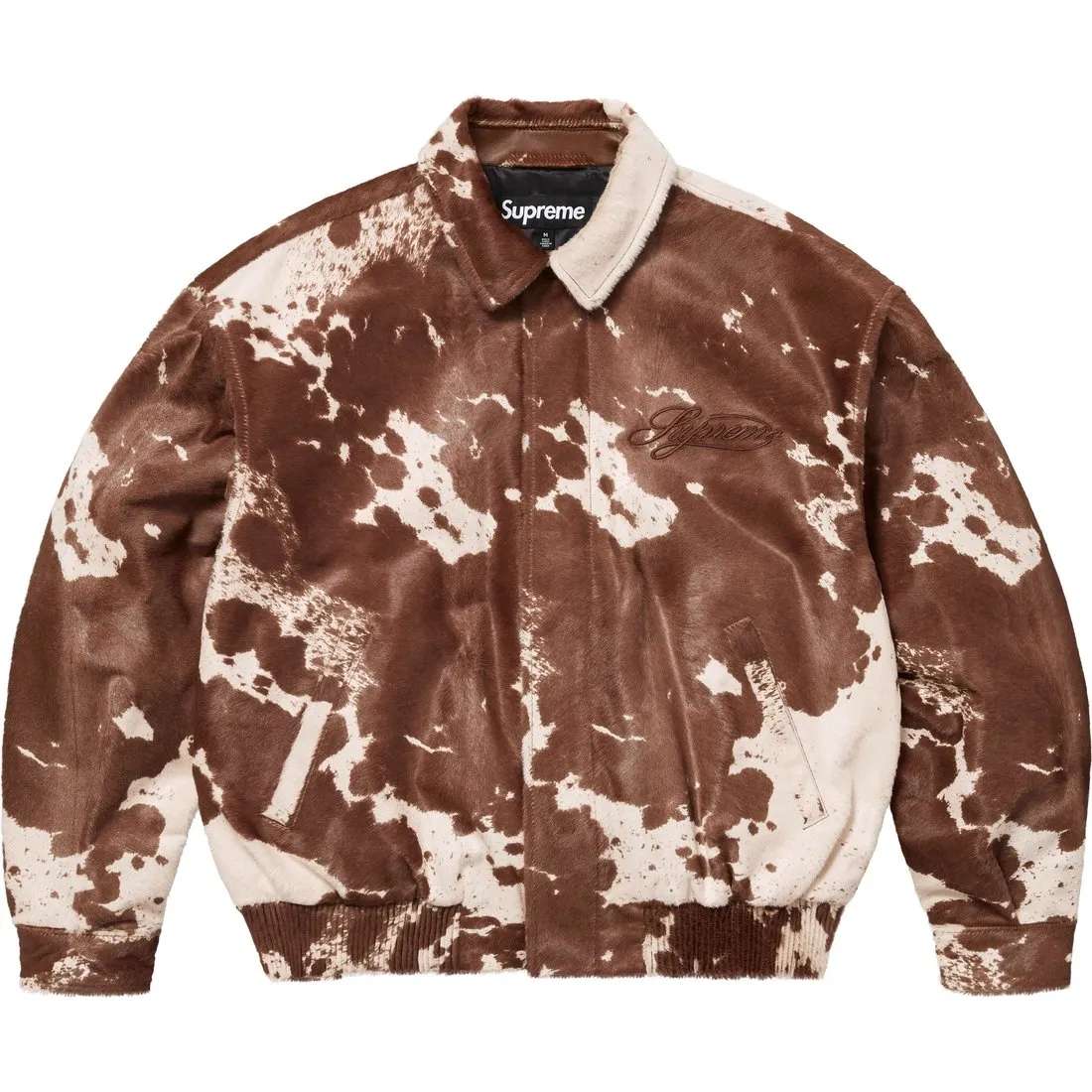 Supreme Ponyhair Varsity Jacket