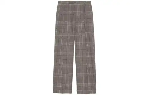 GUCCI Tapered Leg Plaid Trousers