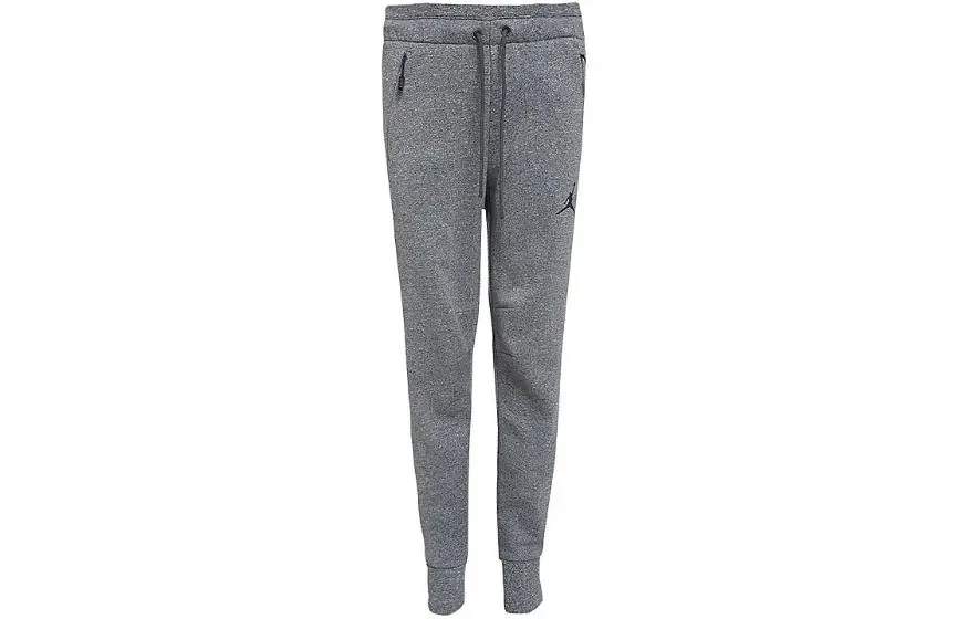 Jordan Knitted Sweatpants Men's Gray Moderate Cuffed Pants