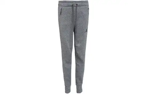 Jordan Knitted Sweatpants Men's Gray Moderate Cuffed Pants